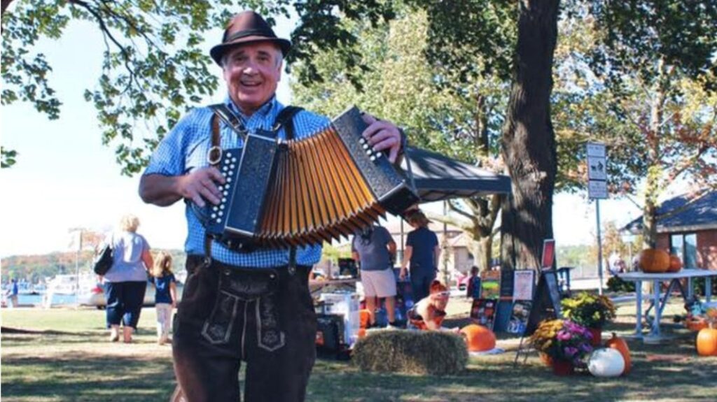 Oktoberfest by the lakefront in Lake Geneva is a fall must do activity.