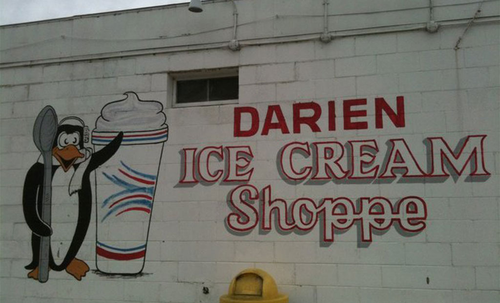 darien ice cream shoppe sign - walco blog